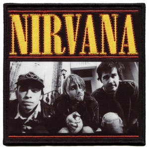 Nirvana London Fotolapp Grunge Rock Band Sublimerad Stryk-på EC1