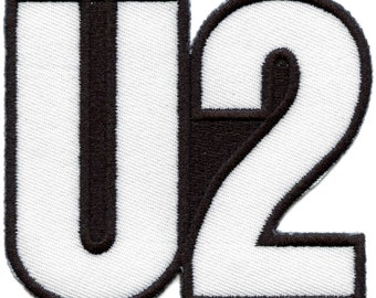 U2 Band Logo Patch Irish Rock Group Embroidered Iron On CG1