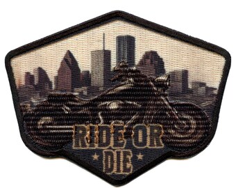 thumbnail image 2 of Badass Girls Ride Embroidered Iron-On Patch – MC Biker Style 2 of 5