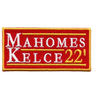Parche bordado con plancha Mahomes Kelce 22 de los Missouri Football Chiefs AH4