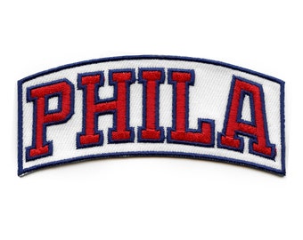 Parche de sombrero de la ciudad de Phila parodia deportiva bordado hierro en AG7