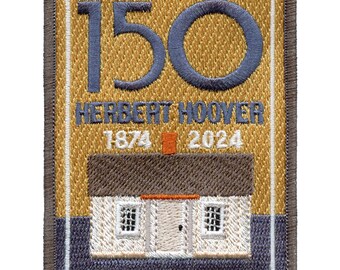 150 Herbert Hoover Patch Engineer President Statesman Embroidered Iron On AG3