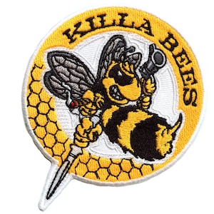 Killa Bees Rap Patch Hip Hop Music Embroidered Iron On GH4