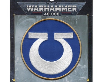 Warhammer 40K Ultramarines Patch Space Icon Gaming Embroidered  Iron on AE7