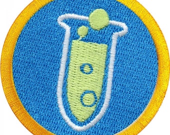 Chemistry merit badge science wilderness scout sash patch iron on embroidered ab3