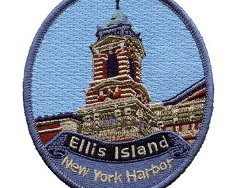 Ellis Island New York Harbor Patch Tears Hope Travel Embroidered Iron On BH2