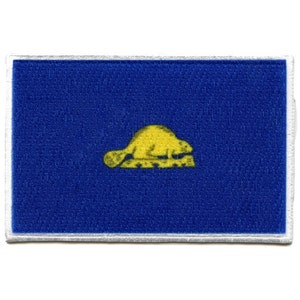 Oregon state flag patch back embroidered iron on AG7