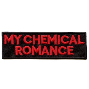 My Chemical Romance Logo Patch Black Box Embroidered Iron On Officially Licensed Emo Rock Band Memorabilia Collectible