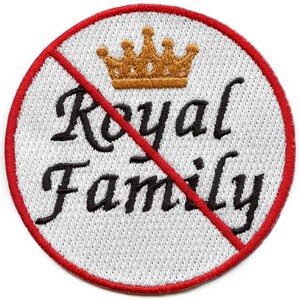 Cancel the royal family patch logo embroidered iron on bf6