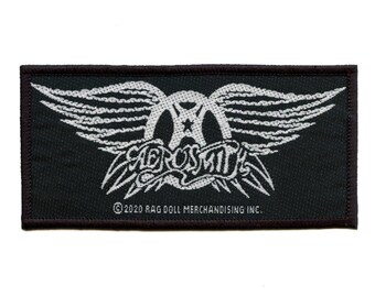 Aeropunk Classic Logo Patch Rockband Flügel Gewebt zum Aufnähen EC3