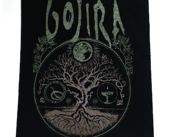 Gojira Rock Patch Tree Of Life XL DTG Printed Sew On D5
