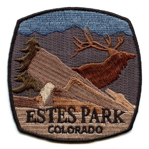 Estes park colorado embroidered iron on BG7