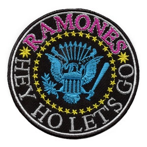 The Ramones Hey Ho Patch Punk Rock Band Embroidered Iron On  EH2