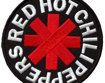 Red Hot Chili Peppers Logo-Aufnäher, gestickt, zum Aufbügeln, Sammlerstück der Alternative-Rock-Band