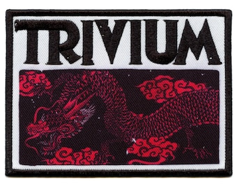 Trivium Rock Band Patch Deadmen & Dragons Silhouette gesublimeerd borduurwerk opstrijkbaar GC2