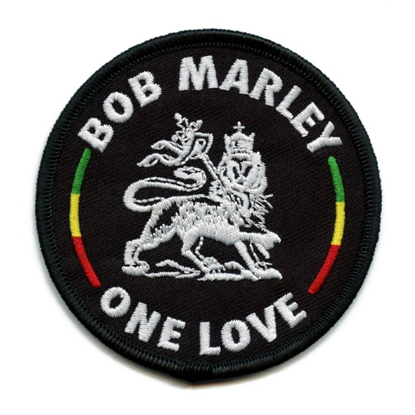 Bob Marley The Lion Patch Jamaican Reggae Artist Embroidered Iron On EE4