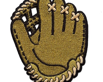 Gold Glove Baseball Patch Best Defense Sports Fan Embroidered Iron On AD7