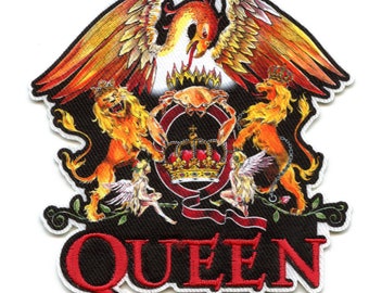 Queen Color Crest Patch Freddie Merkur Rock Sublimiertes Aufbügeln CH1