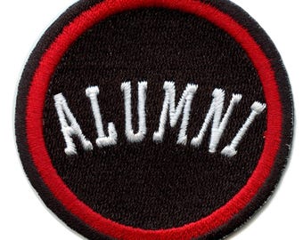 Patch de estudante universitário Alumni Lubbock Texas Black Graduate bordado para passar a ferro CC6