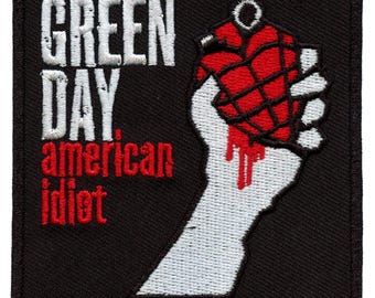Green Day American Idiot Aufnäher, gestickt, zum Aufbügeln, Punkrock-Album, Musik-Memorabilia