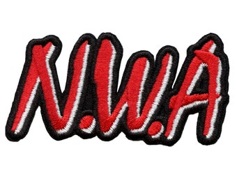 Parche con logotipo de N.W.A Straight Outta Compton, rapero de Hip Hop, bordado para planchar EG5