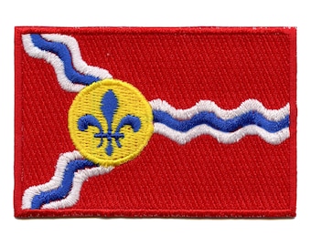 City Of St. Louis Flag Patch Missouri Arch Embroidered Iron On BC7