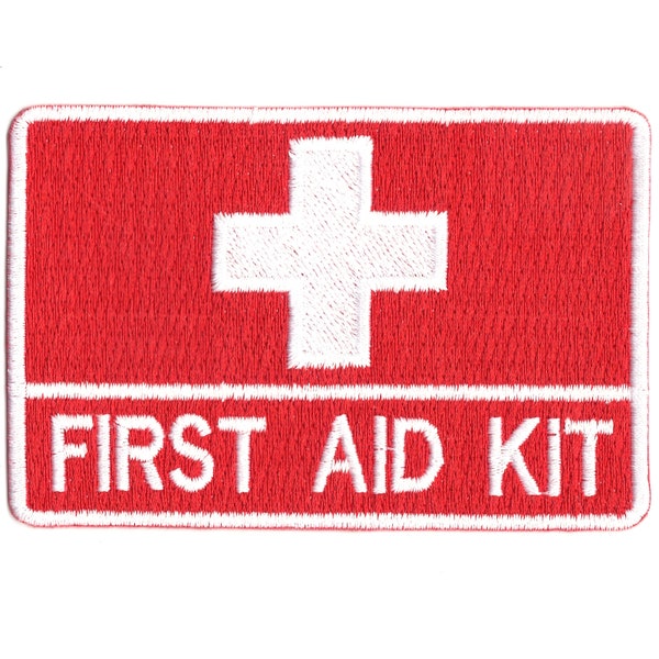 First Aid Kit Patch Medic Bandage Embroidered Iron On AD3