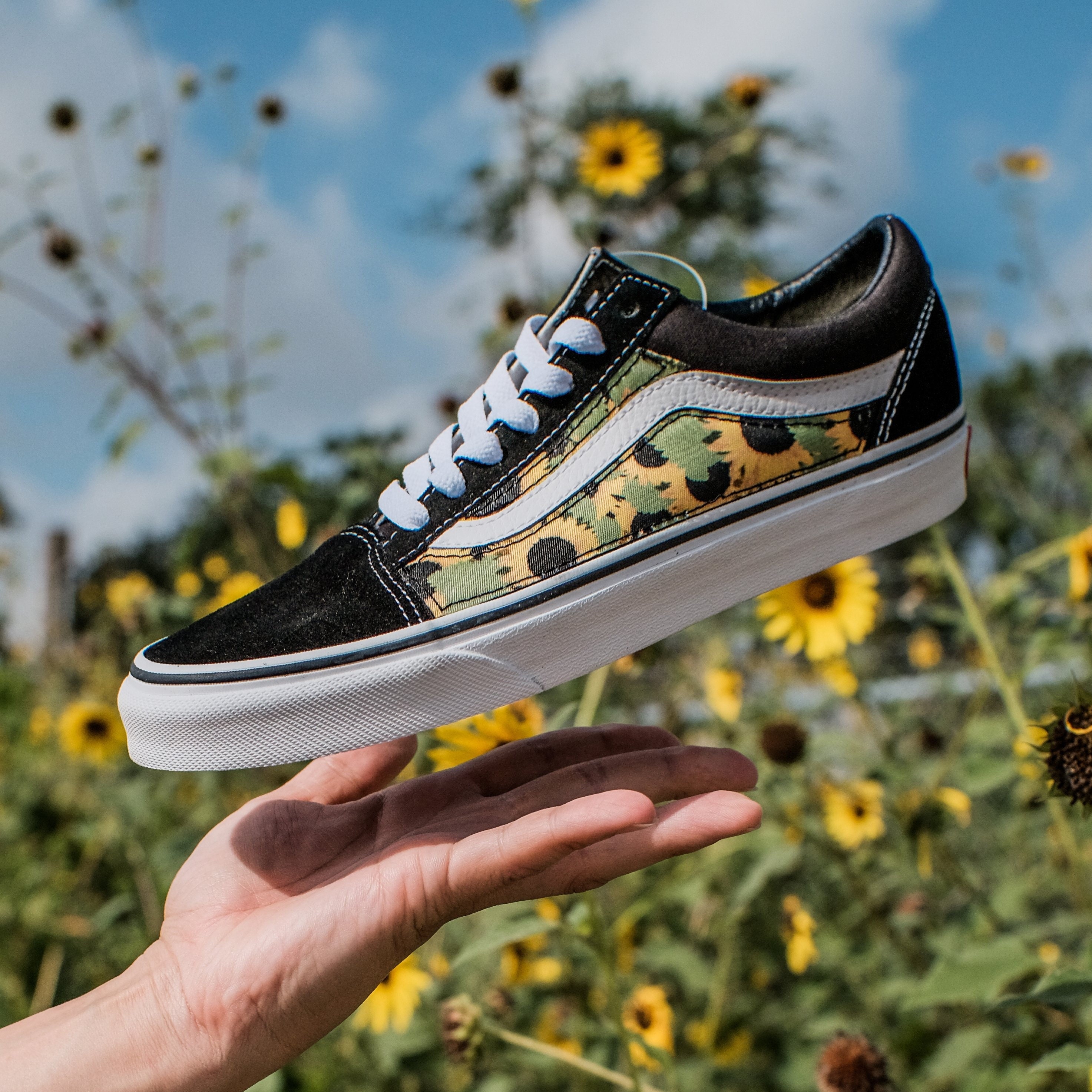 Custom Painted Old Skool Vans Atmos 