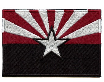 Arizona State Flag Patch Sports Parody Embroidered Iron On