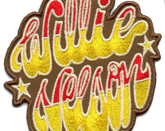 Willie Nelson Singer Patch Sparkle logo Music Embroidered Iron On CE1