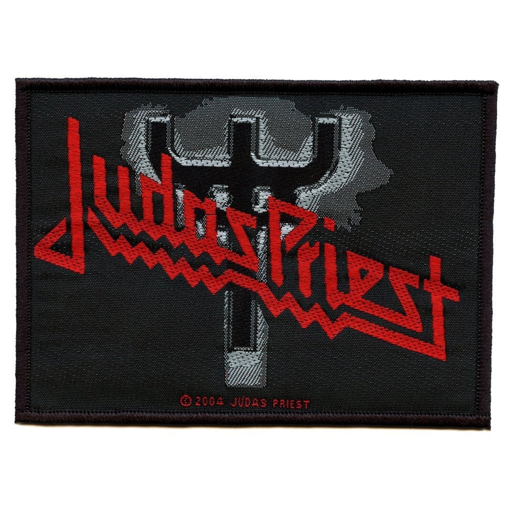 Judas Priest Fork Logo Patch Woven Sew on Ee1 - Etsy