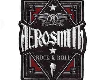 Aerosmith Rock & Roll Patch Rock Band Wings Sublimated Embroidered Iron On EB3