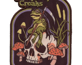Steven Rhodes Art Patch Every Body Croaks Sublimated Embroidery Iron On AC1