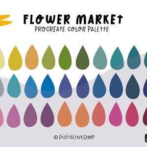 Procreate Color Palette | Procreate Color Swatches I Procreate brushes I Pastel color palette l Paint Palette