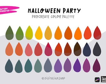 Vintage Fall Procreate Color Palette: Halloween Colors (Digital Download)