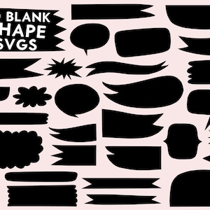SVG shapes l SVG bundle l Customize SVG banners and tags l Great for branding