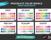 180 Spring Easter Procreate Colors: Palette Bundle (Digital Download)
