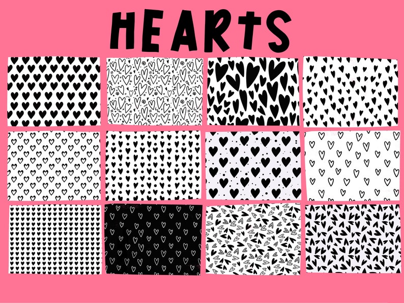 Procreate Heart Brushes Heart Stamps Procreate Brushes Etsy