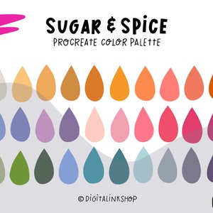 Boho color palette l Procreate Color Palette | Procreate Color Swatches | Instant download | Earth tone colors
