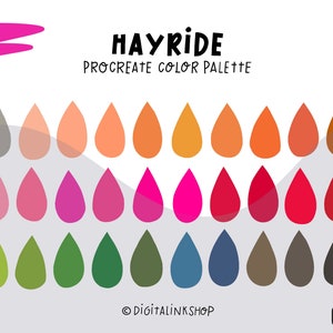 Procreate Color Palette | Woodland creature colors | Procreate Color Swatches | Instant download | Holidays Cozy | Cabin palette