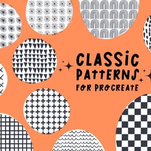 Procreate Pattern Brush | Classic Backgrounds | Procreate Brushes ...