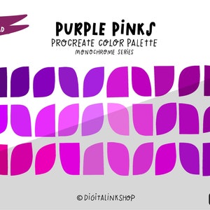 Purple Pink Procreate Color Palette: 30 Hues (Digital Download)