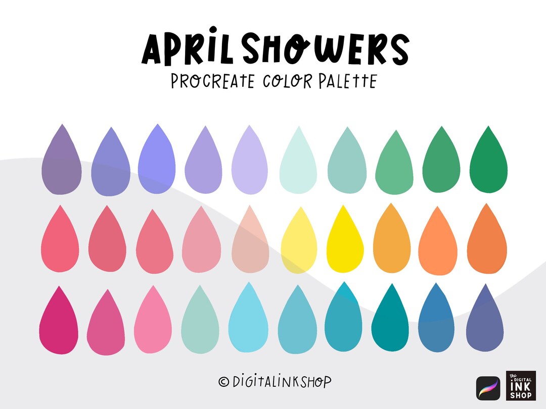 Pastel Spring Color Palette: Procreate Color Swatches (digital Download ...
