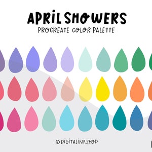 Spring Color Palette | Procreate Color Palette | Easter Color Swatches I Procreate brushes l Spring Palette l Pastel Palette