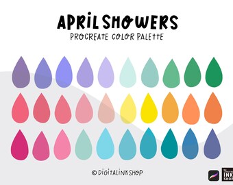Pastel Spring Color Palette: Procreate Color Swatches (Digital Download)