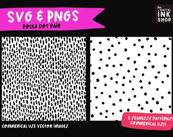 Polka Dot SVG Bundle: Seamless Background Patterns (Digital Download)