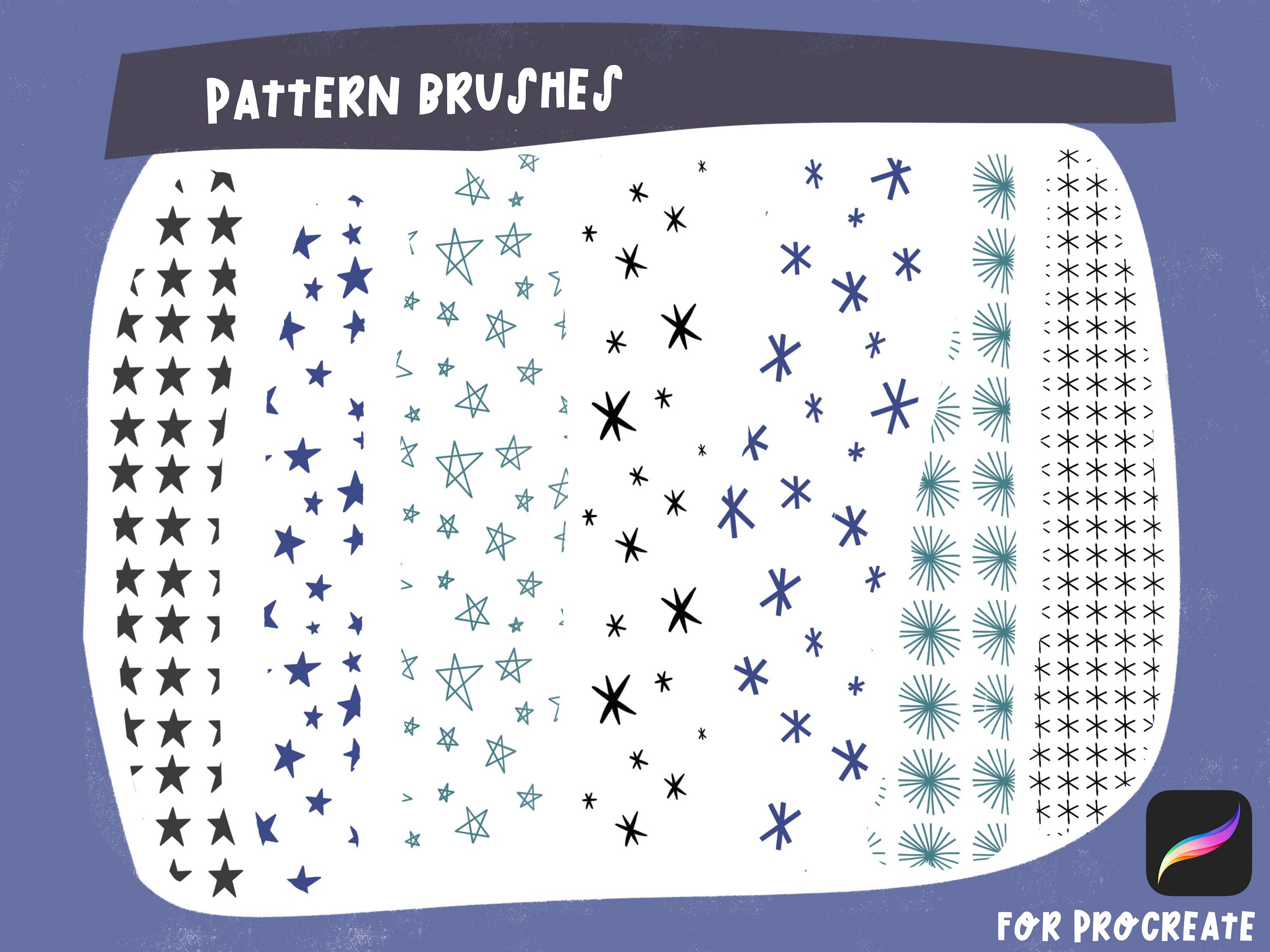 Procreate Star Brushes Stars Procreate Brushes Procreate Etsy