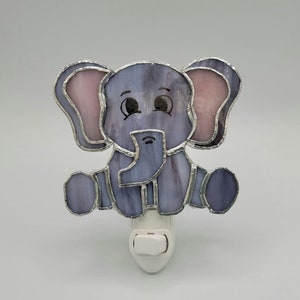 Elephant Stained Glass Nightlight