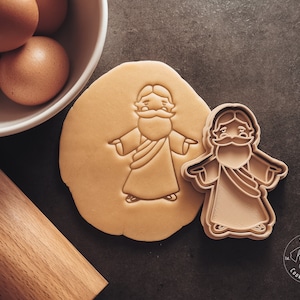 Jesus Cookie Cutter & Stamp I Osterfest Keks Ausstecherform I Fondant Stempel