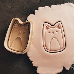 Stripkat, kattenkoekjesvormer & stempel I koekjesvormer I fondant-stempel